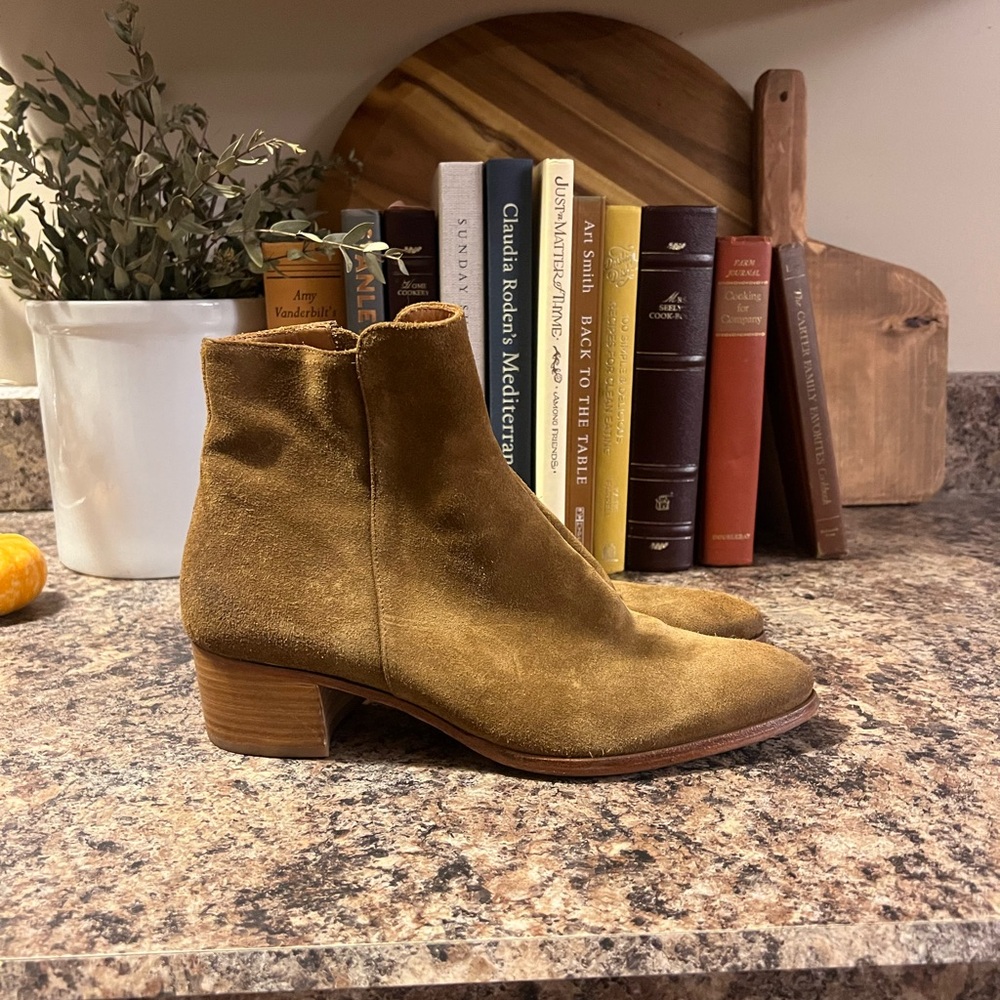 Peter Nappi Suede Ankle Boots Sz 38 SOLD OUT Nashville